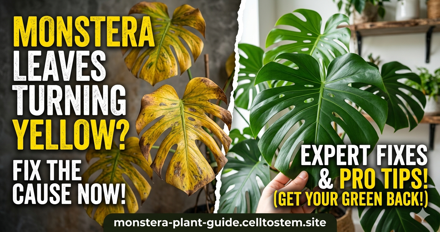 monstera leaves turning yellow causes